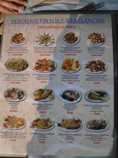 chiringuito marbella menu.